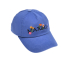 Бейсболка с логотипом и вышитыми цветами, синяя Max&Co | Фото 1