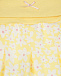 Желтые спортивные брюки с цветочным принтом Sanetta fiftyseven | Фото 3