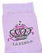 Фиолетовые носки с принтом &quot;корона&quot; La Perla | Фото 2