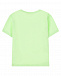 Зеленая футболка с принтом &quot;бегемот&quot; Sanetta Kidswear | Фото 2