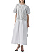 Платье в полоску юбка макс, белое Shatu | Фото 3