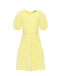 Платье с рукавами-фонариками, желтое Mipounet | Фото 1