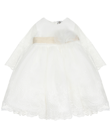 Платье с кружевной отделкой, белое Marlu | Фото 1