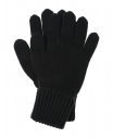 Черные перчатки из смесовой шерсти