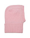Розовая шапка-шлем из шерсти и кашемира Il Trenino | Фото 2