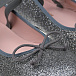 Серебристые туфли с бантами Pretty Ballerinas | Фото 6