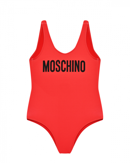 Купальник с лого, красный Moschino | Фото 1