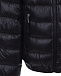 Черная стеганая куртка с контрастной вставкой Moncler | Фото 5