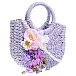 Плетеная сумка с цветами Monnalisa | Фото 2
