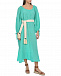 Платье изумрудного цвета с плетеным поясом 120% Lino | Фото 2