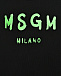 Свитшот с логотипом на груди, черный MSGM | Фото 3