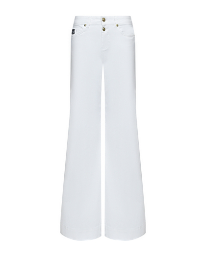 Джинсы клеш, белые Versace Jeans Couture | Фото 1