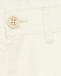 Брюки из габардина с карманами карго, белые Eleventy | Фото 3