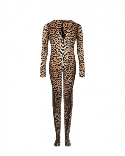 Леопардовый комбинезон Roberto Cavalli | Фото 1