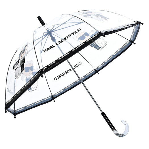 Зонт с принтом &quot;Karl и Choupette&quot; Karl Lagerfeld kids | Фото 1