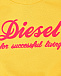 Желтый свитшот с розовым лого Diesel | Фото 3