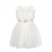 Белое платье с поясом-цепочкой Miss Blumarine | Фото 1