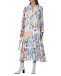 Платье с принтом &quot;ирисы&quot; Pietro Brunelli | Фото 2