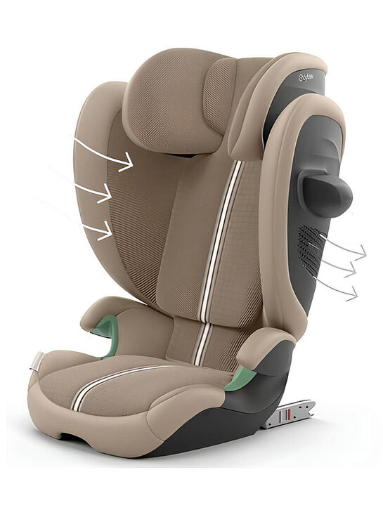Кресло автомобильное CYBEX с пластмассовым каркасом Cybex Solution G2 Plus Almond Beige  | Фото 5