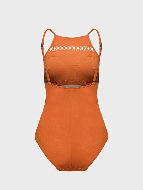 Купальник для беременных слитный на бретельках, горчичный Cache Coeur | Фото 2