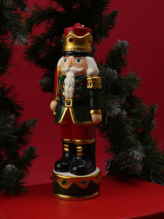 Новогодний сувенир &quot;Щелкунчик&quot;, керамика, 25,5 см Musicboxworld | Фото 2