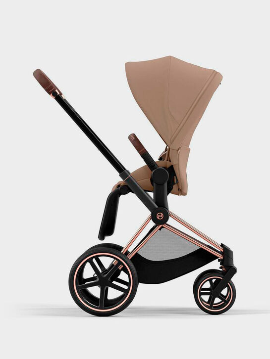Коляска 3 в 1 Priam IV Rosegold, Cozy Beige со спальным блоком Lux Carry Cot, креслом Cloud T и базой Isofix CYBEX | Фото 6