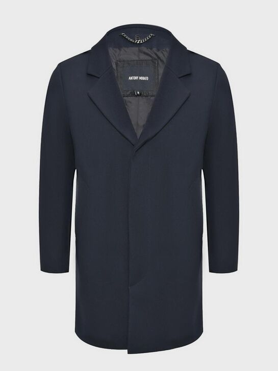 Пальто с капюшоном, синее Antony Morato | Фото 2