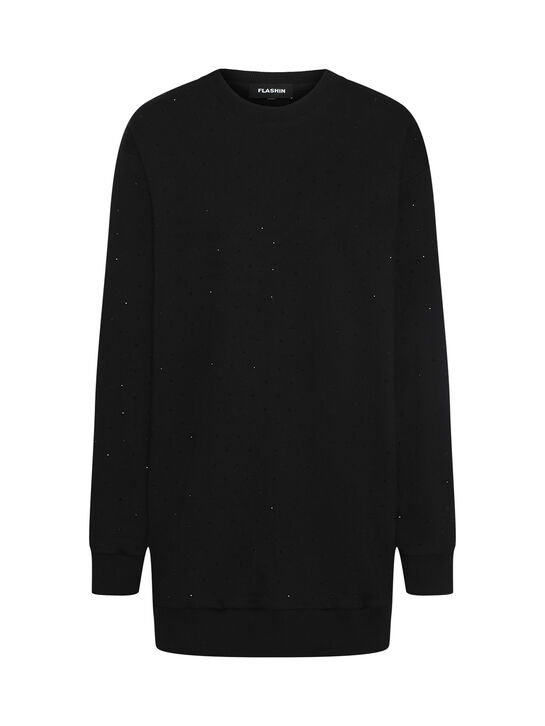 Платье-свитшот со стразами  Flashin | Фото 1