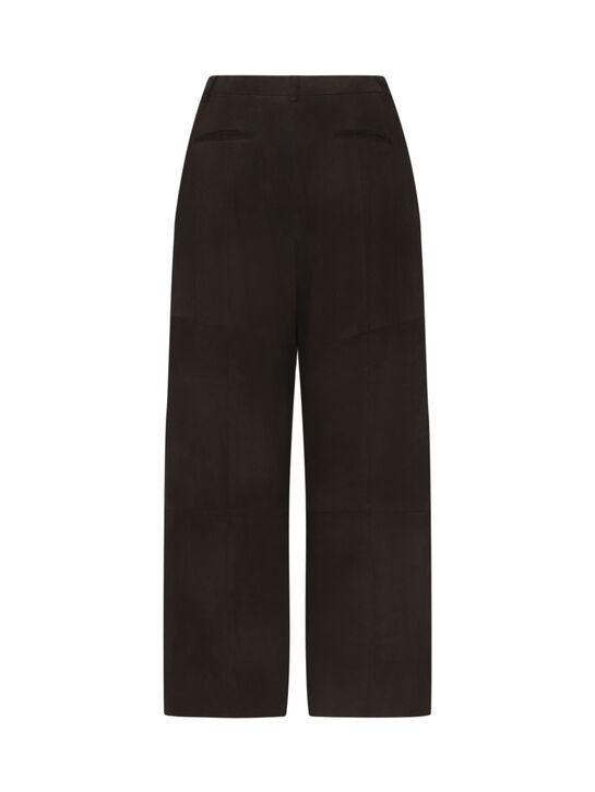 Брюки замшевые, коричневые Parosh | Фото 2