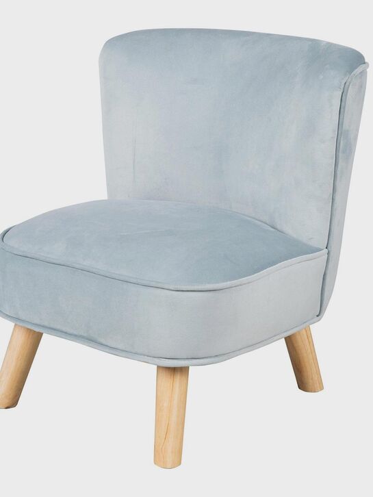 Детское велюровое кресло Lil Sofa, голубой Roba | Фото 1
