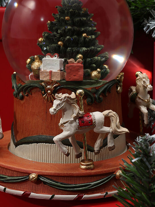 Фигурка в стеклянном шаре &quot;Карусель&quot; (движение, музыка, подсветка) TIANQIN ARTS AND CRAFTS | Фото 8