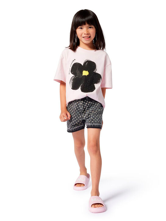 Футболка с черным цветком на груди Marc Jacobs | Фото 2