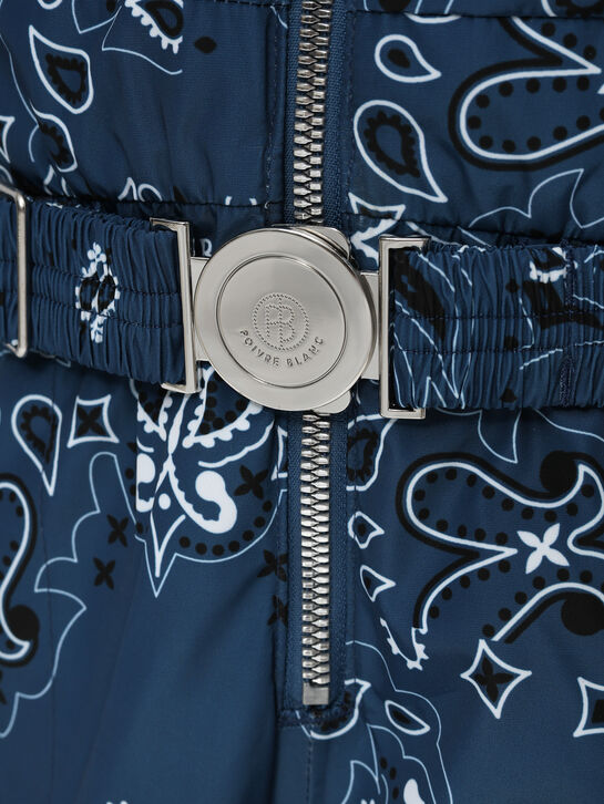 Комбинезон с меховым капюшоном и сплошным принтом Poivre Blanc | Фото 4