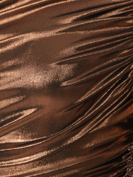 Платье мини облегающие, бронзовое Retrofete | Фото 9