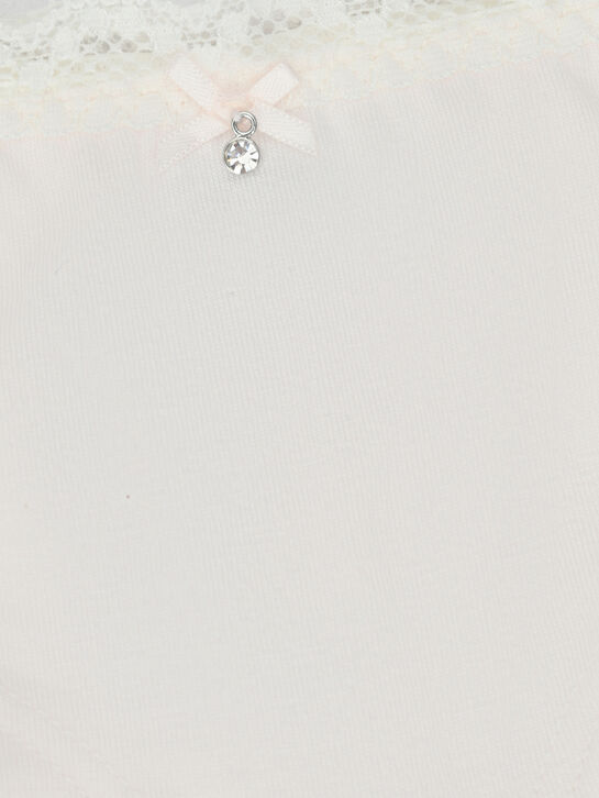 Трусы-шортики с кружевной отделкой Sanetta | Фото 3