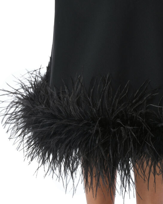 Платье-комбинация с декором из перьев ALINE | Фото 7