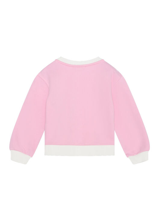 Костюм спортивный свитшот+брюки, принт кошечки Monnalisa | Фото 3