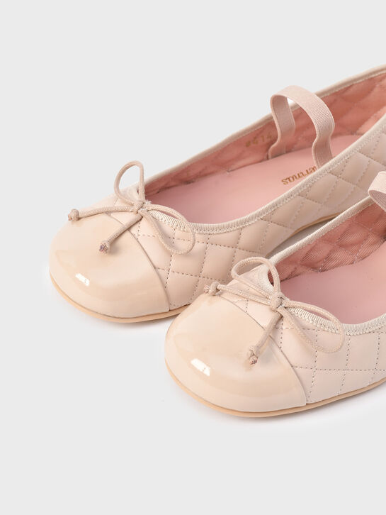 Туфли стеганые, кремовые Pretty Ballerinas | Фото 6