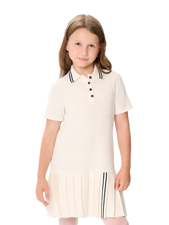 Платье-поло, белое KengLabel | Фото 3