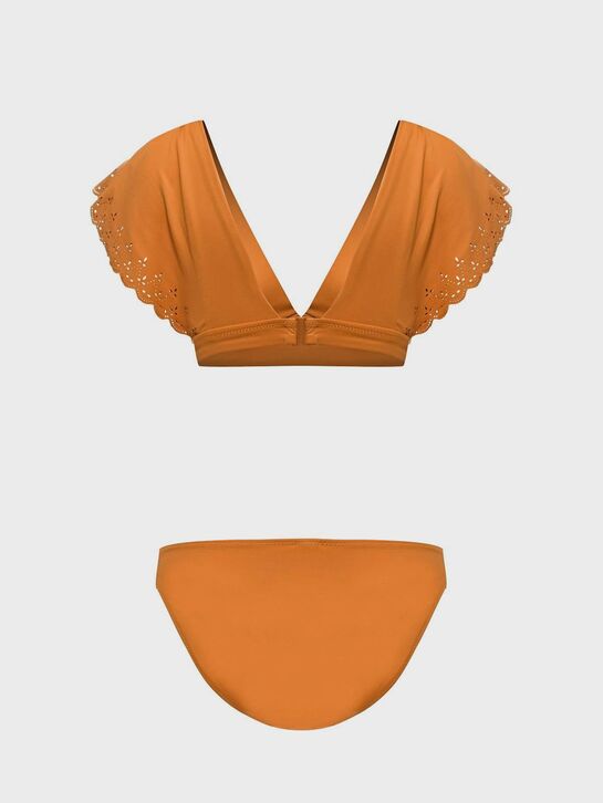 Купальник для беременных раздельный бикини, горчичный Cache Coeur | Фото 2