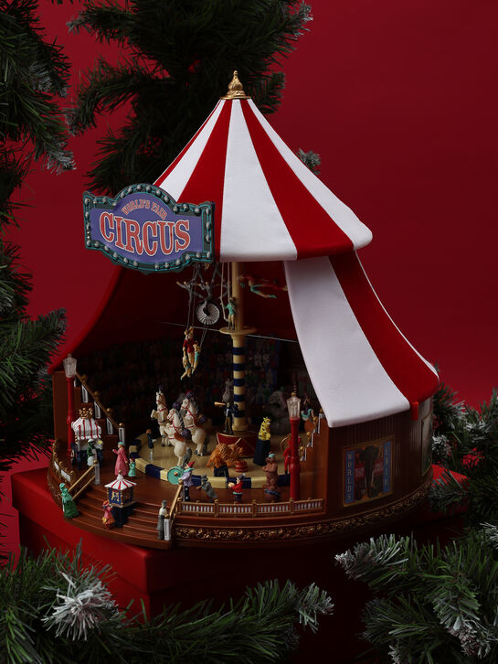Новогодний сувенир Цирк &quot;Большой топ&quot;, 31 см, адаптер Musicboxworld | Фото 2