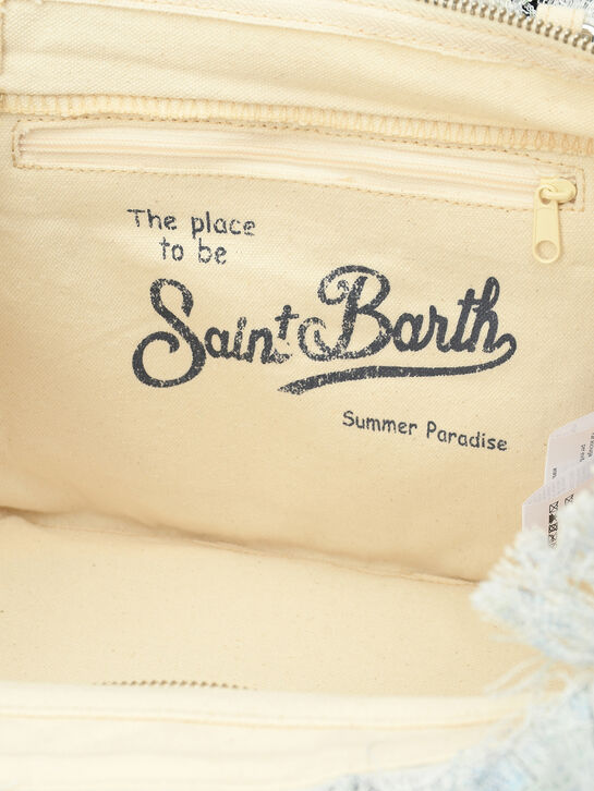 Сумка с бахромой и логотипом Saint Barth | Фото 5