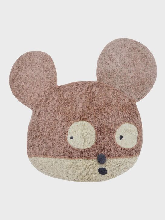 Шерстяной стираемый ковер Miss Mighty Mouse 100х120 см Lorena Canals | Фото 1