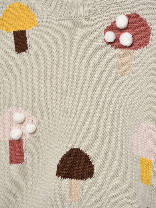 Джемпер с декором &quot;грибы&quot; IL Gufo | Фото 5