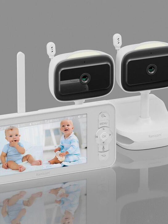Видеоняня Ramicom две камеры, встроенные аккумуляторы, крепление-прищепка  | Фото 3