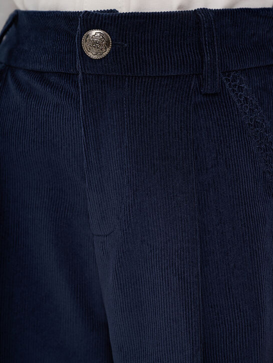 Шорты вельветовые с вышивкой Eirene | Фото 4