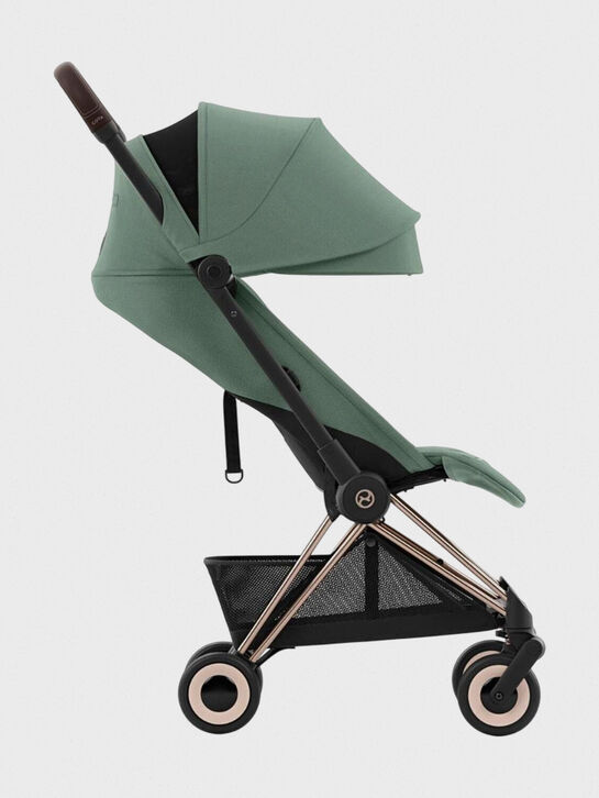 Коляска Coya Rosegold Leaf Green с дождевиком и бампером CYBEX | Фото 5