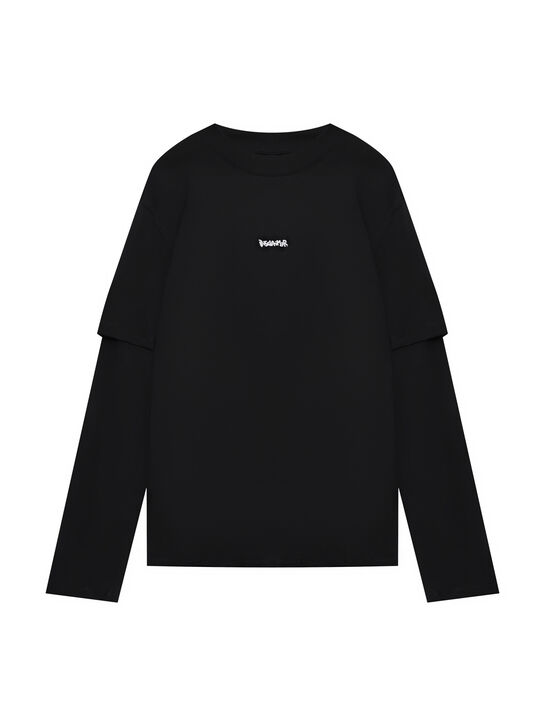 Лонгслив с текстом на спине, черный Disclaimer | Фото 1