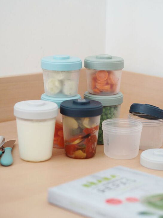 Набор контейнеров BEABA 4шт.-250мл, 4шт-150мл Portions Clip  | Фото 3