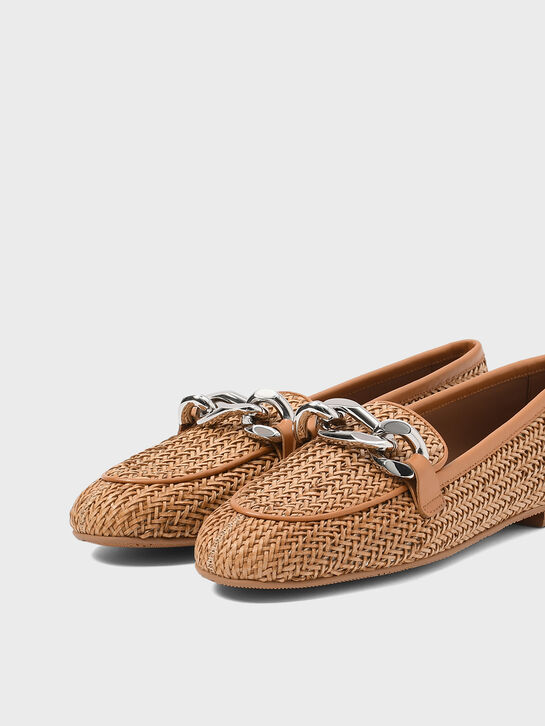 Лоферы плетеные Casadei | Фото 6